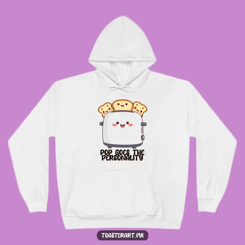 Funny Toaster Face Hoodie: Cozy Up with Breakfast Buddies
