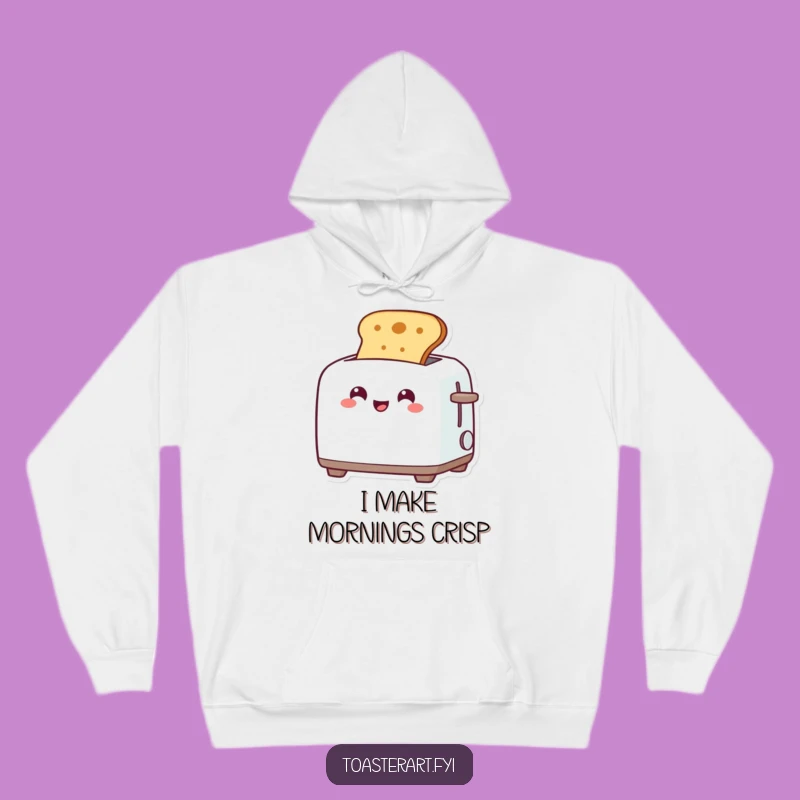 Funny Toaster Pop-Up Hoodie: Cozy and Hilarious Toasting Gift for Chilly Mornings