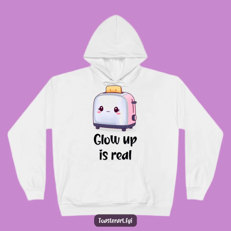 Funny Toaster Reflection Hoodie: Cozy Up with Hilarious Self-Admiration