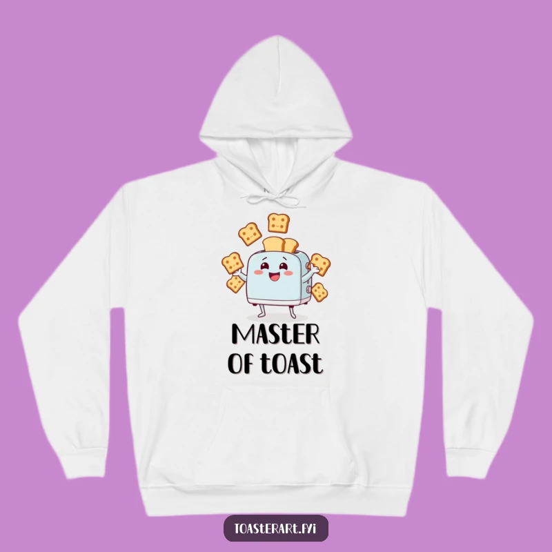 Funny Juggling Toaster Hoodie - Cozy Character Apparel for Warm, Humorous Times