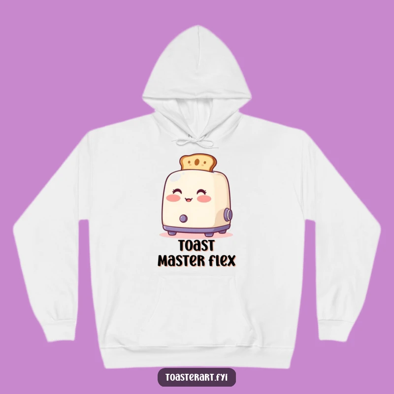Cozy Funny Blushing Toaster Hoodie - Warm Artistic Toast Comfort Gift