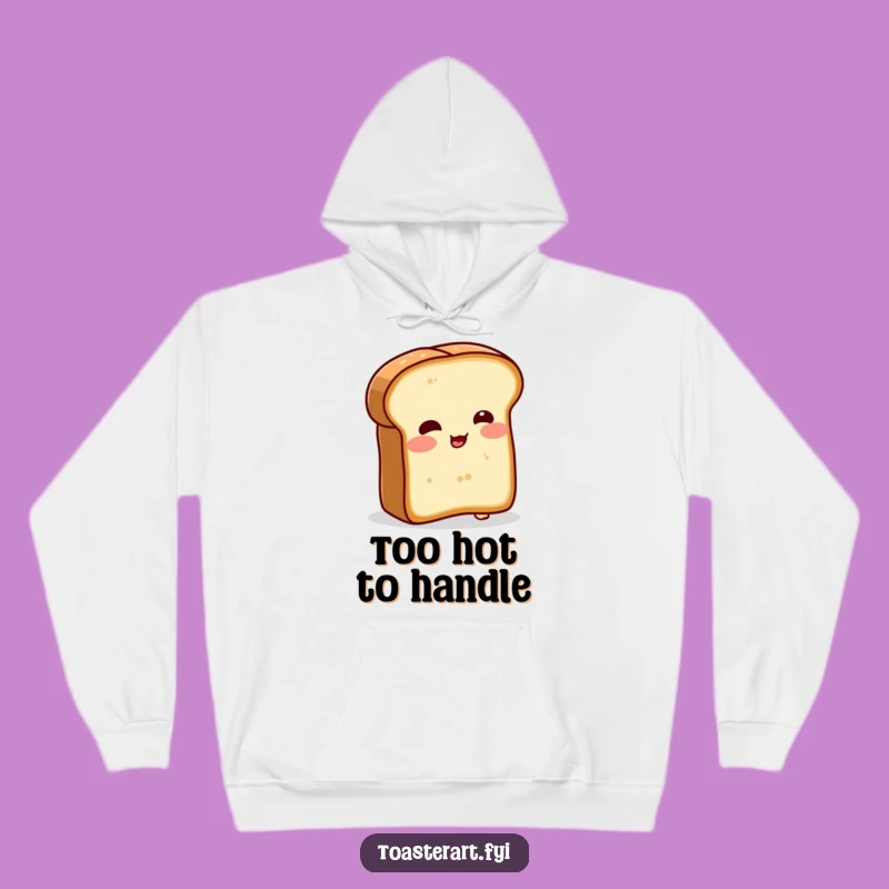 Funny Blushing Bread Hoodie - Cozy Character Apparel for Comical Warmth