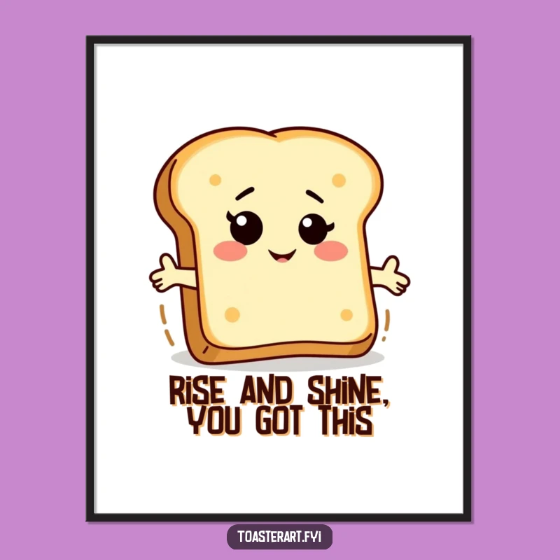 Funny Free Printable Wall Art: Bread Slice Toast Ride - Hilarious Downloadable Decor
