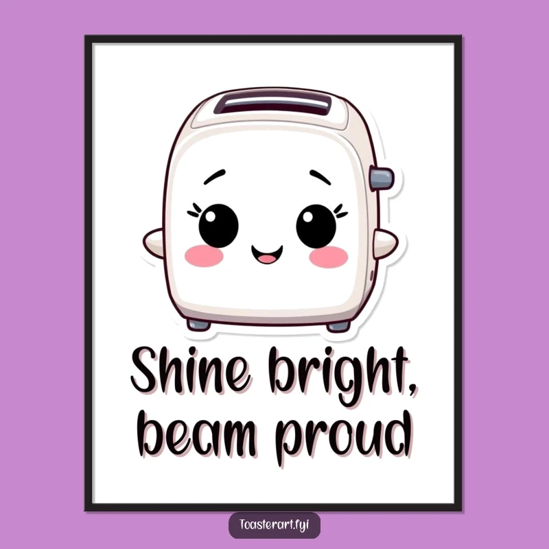 Free Printable Wall Art: Proud Toaster Display - Funny Downloadable Decor