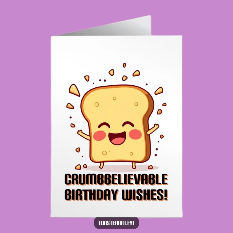 Free Printable Birthday Card: Giggling Toast Explosion Funny Downloadable Gift