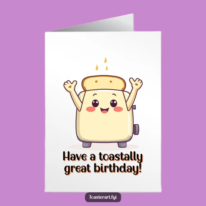 Free Printable Toaster Birthday Card - Joyful Downloadable Art for a Warm Celebration