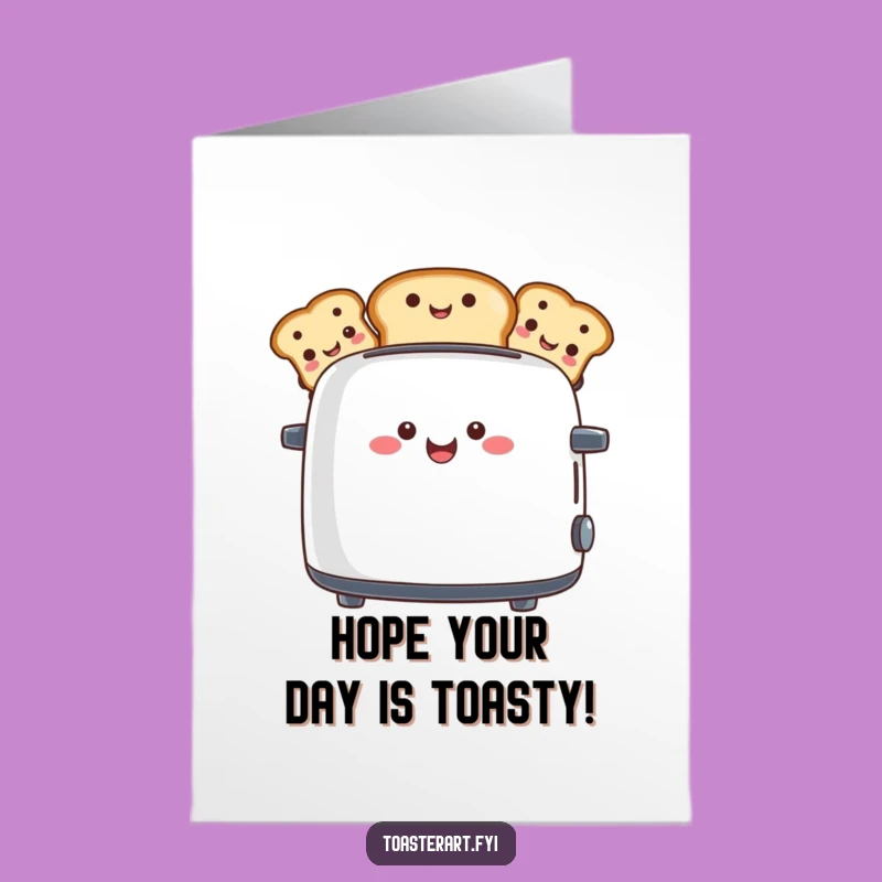 Free Printable Birthday Card: Toaster Toast Faces - Downloadable Gift!