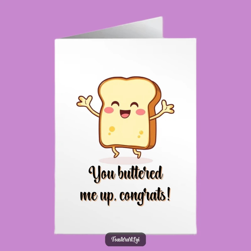 Free Printable Congrats Card: Dancing Toast Celebration, Energetic Downloadable Gift