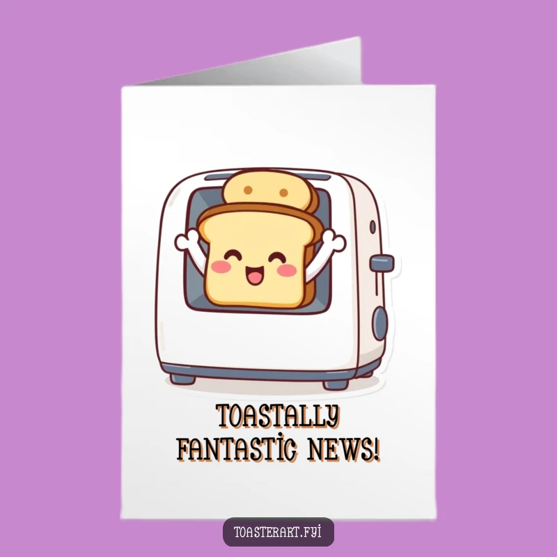 Free Printable Toast Card: Waving Toast for Hilarious Congrats