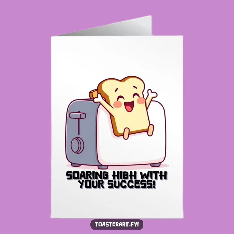 Free Printable Leaping Toast Congrats Card - Energetic Downloadable Art for Big Cheers