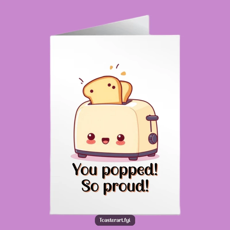 Free Printable Toaster Toast Explosion Congratulations Card - Funny Downloadable Greeting