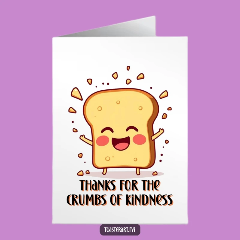Free Printable Thank You Card: Giggling Toast Explosion Funny Downloadable Gift