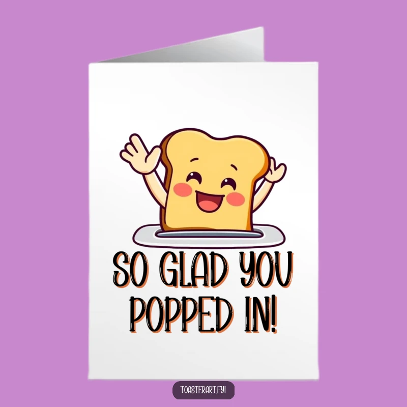 Free Printable Thank You Card: Grinning Toast Says Thanks - Easy DIY