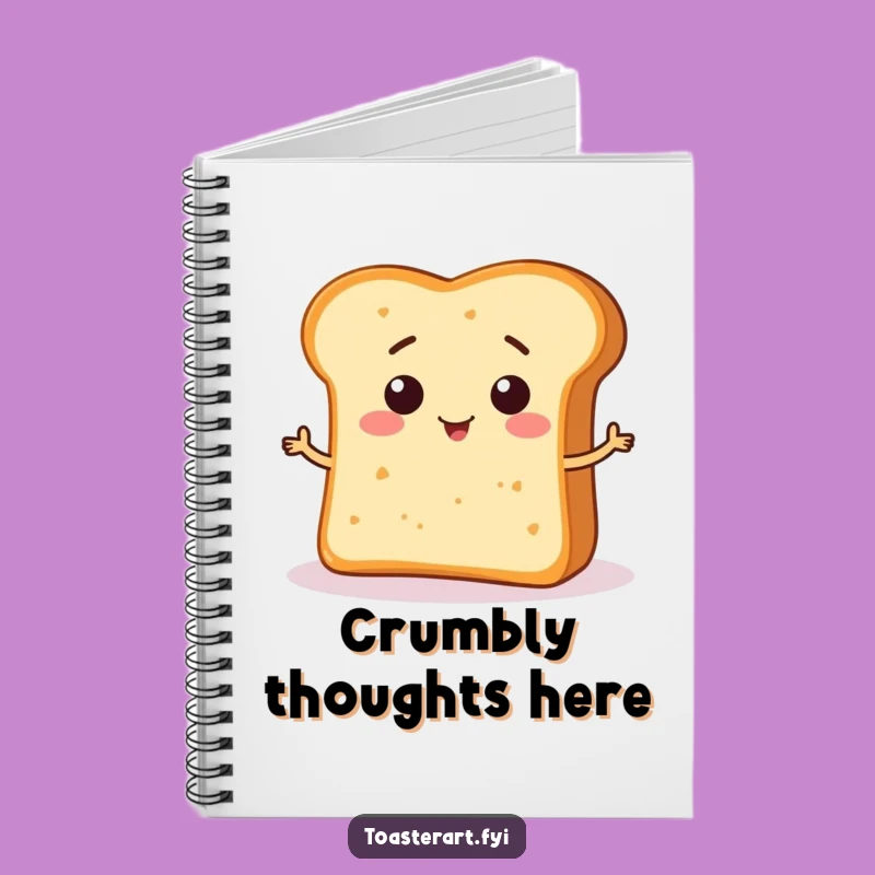 Funny Bread Crumb Art Notebook: Creative Journal, Unique Gift!