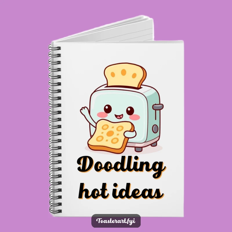 Funny Toaster Artist Notebook: Toast Pattern Sketchbook Funny Gift