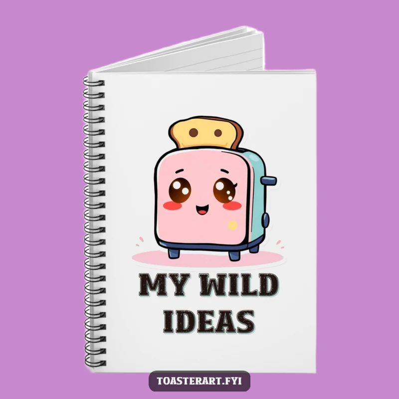 Funny Abstract Toaster Notebook: Glowing Eyes Toast Art Journal