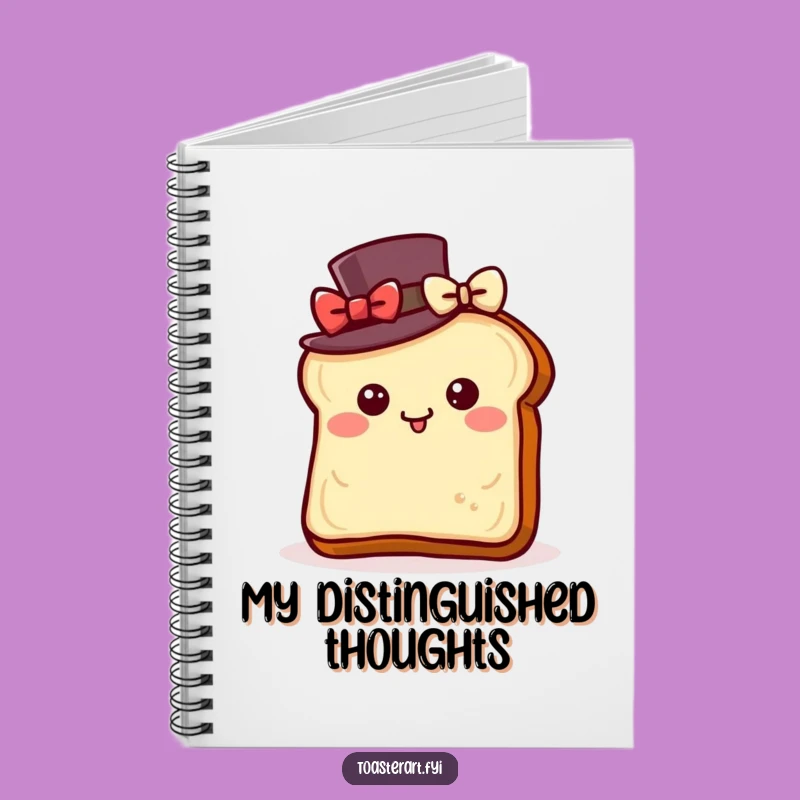 Funny Dapper Toast Notebook: Elegant Notes Journal Funny Gift