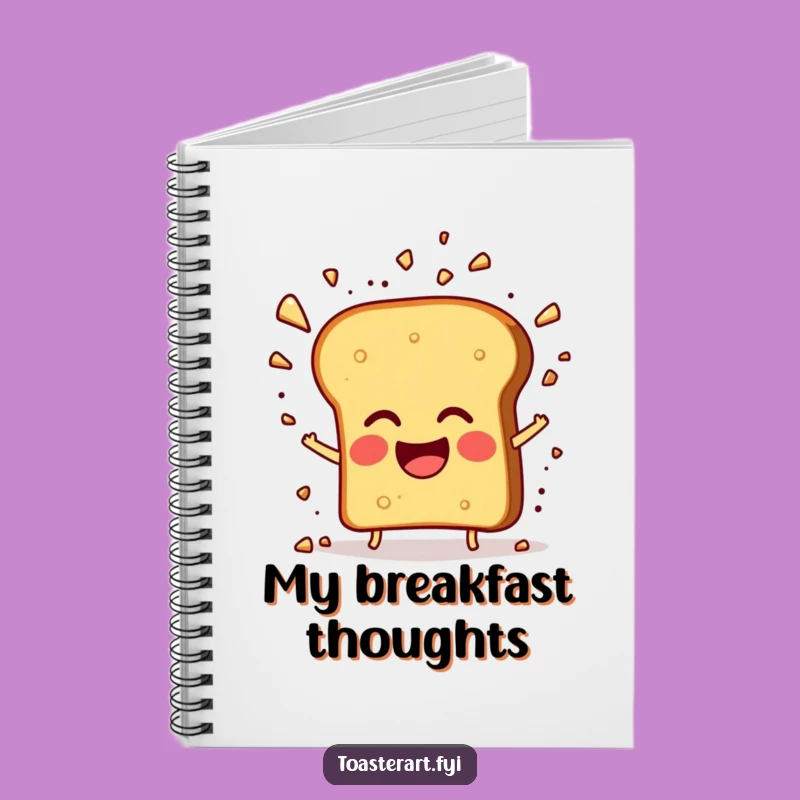 Funny Giggling Toast Notebook - Jot Down Ideas with Humorous Flair Gift