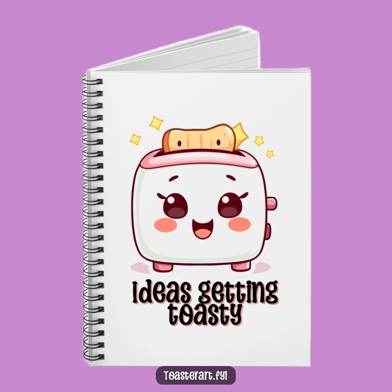 Funny Glowing Toaster Notebook: Delighted Character, Perfect Funny Gift