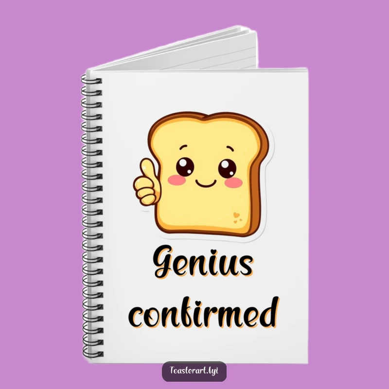 Funny Thumbs Up Toast Notebook: Jot Down Ideas with Cheerful Approval