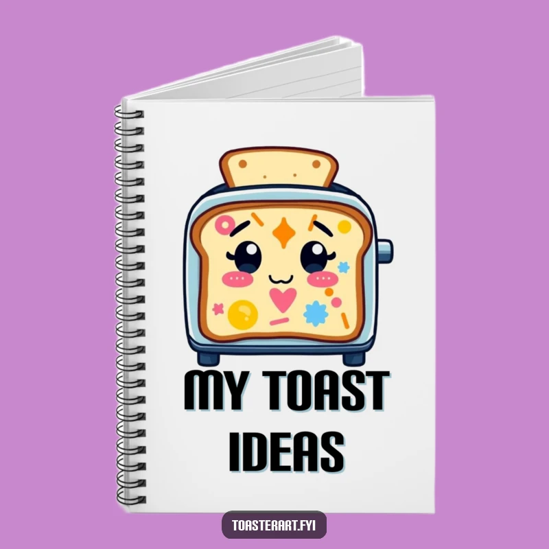 Funny Toaster Toast Art Notebook: Creative Character Journal, Unique Gift!