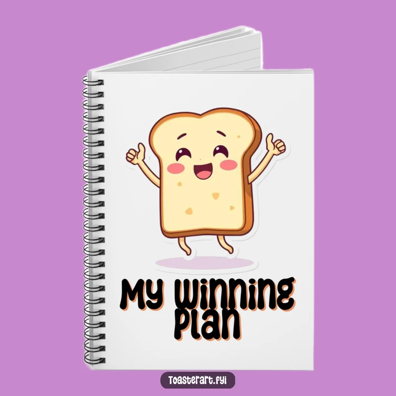 Funny Victory Bread Notebook - Journal Your Triumphs