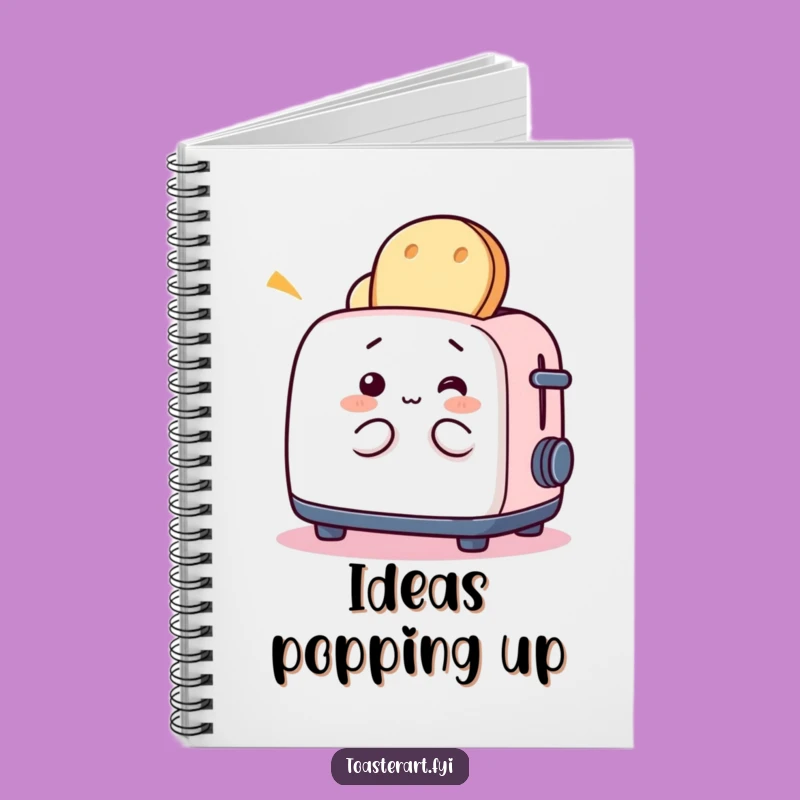Funny Toaster Bread Notebook - Jot Down Breakfast Ideas & Funny Notes!