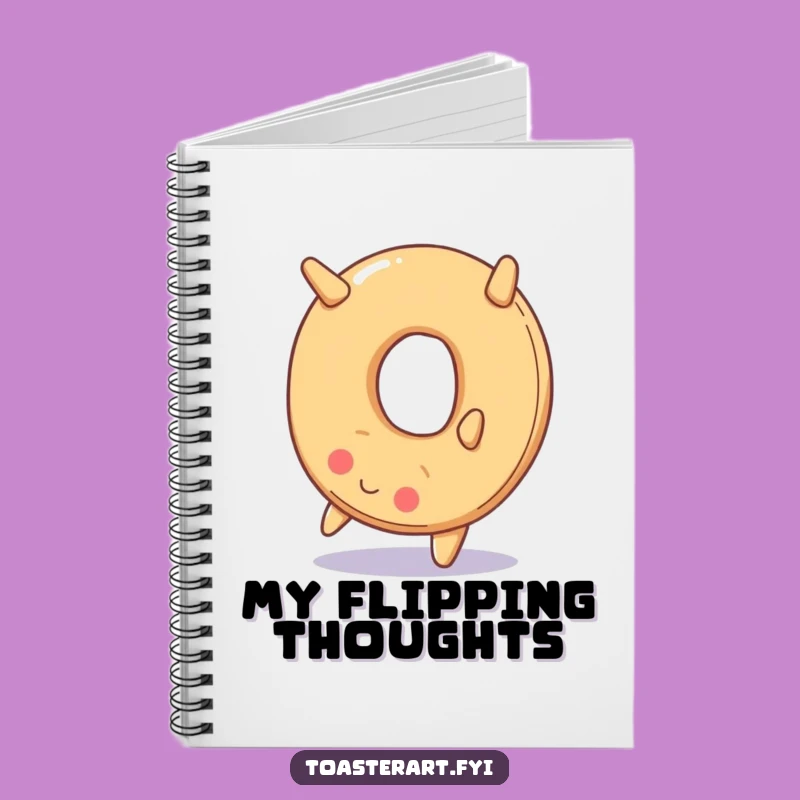 Funny Bagel Somersault Notebook: Capture Ideas with Playful Flair
