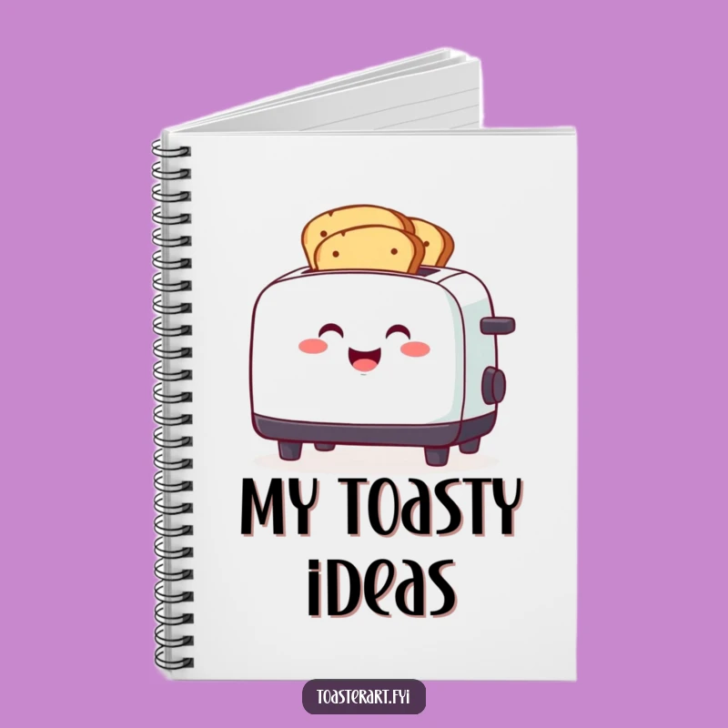 Funny Toaster Toasting Bread Notebook: Jot Down Breakfast Ideas Hilariously