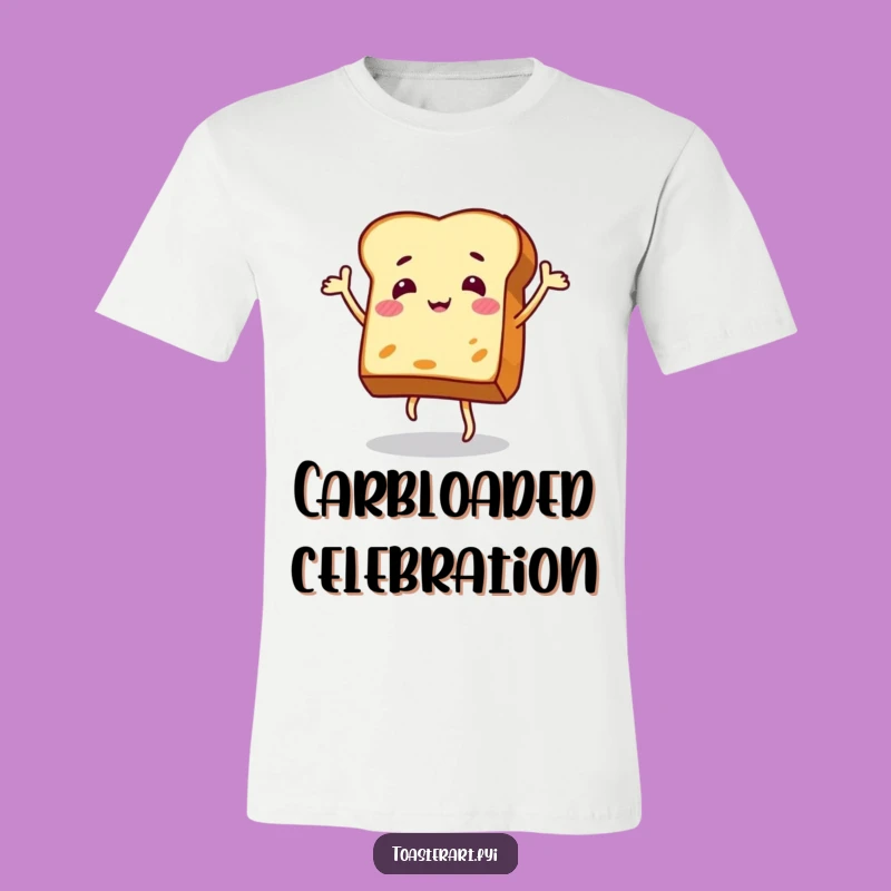 Funny Dancing Toast T-Shirt - Wear Your Joyful Breakfast Spirit