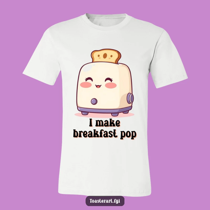 Funny Blushing Toaster T-Shirt - Artistic Toast Fashion Statement Gift