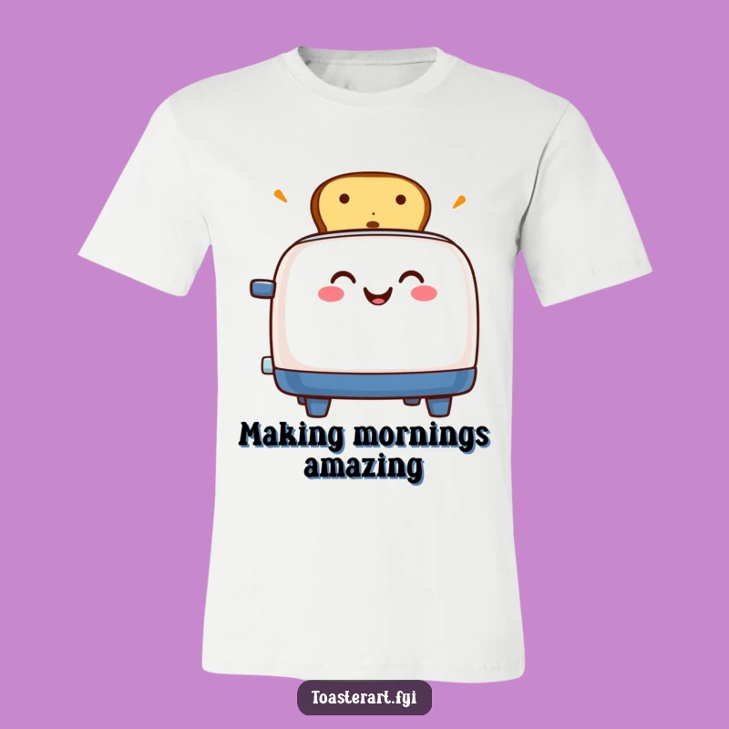 Funny Excited Toaster T-Shirt: Hilarious Pop-Up Toast Design, Great Funny Gift!