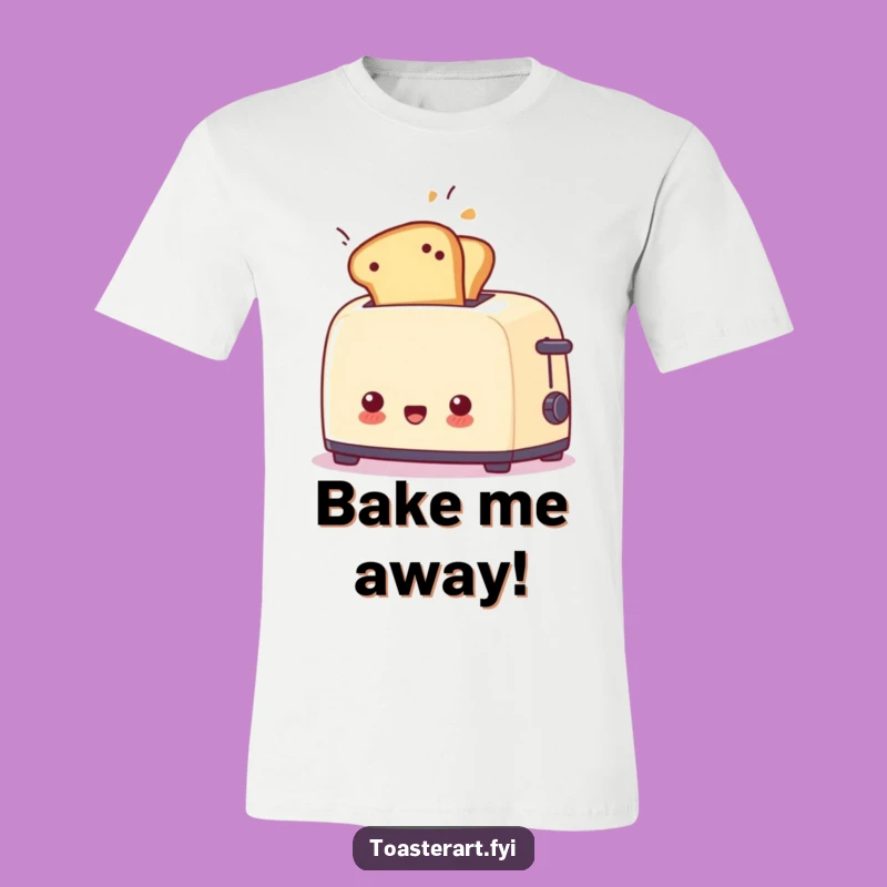 Funny Surprised Toaster Flying Toast T-Shirt - Hilarious Gift for Him Her