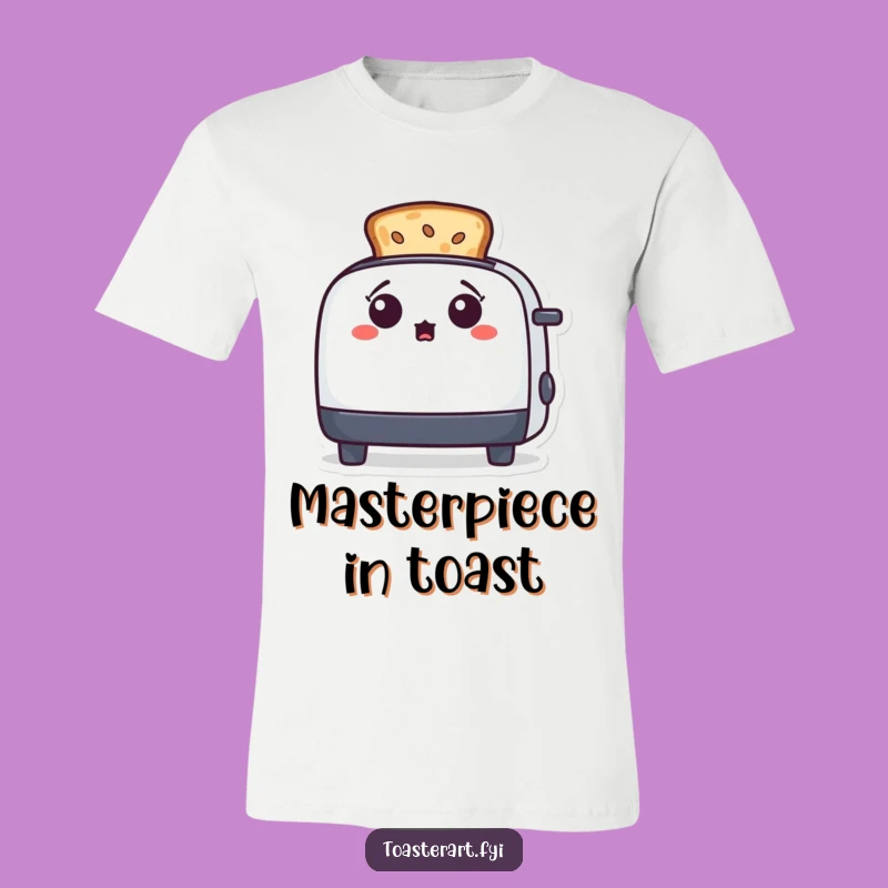 Funny Surprised Toaster T-Shirt - Wear Your Artistic Breakfast Moment Tee