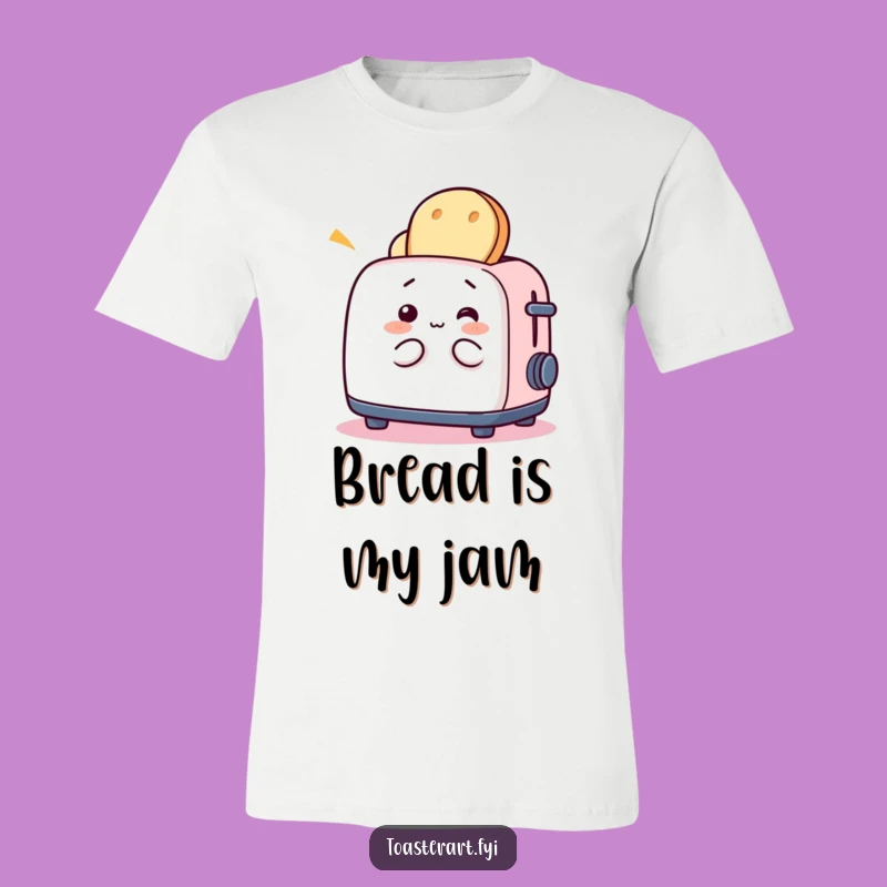 Funny Toaster & Bread T-Shirt - Whimsical Wear for Breakfast Lovers!