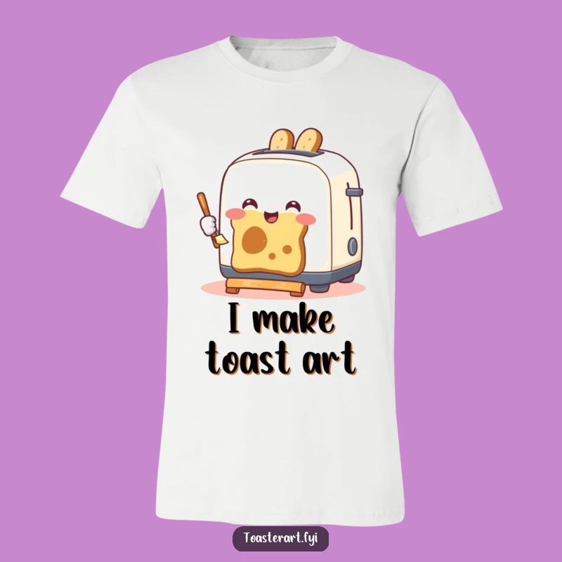 Funny Toaster Painting Toast T-Shirt: Wearable Art for Foodies, Hilarious Gift Idea