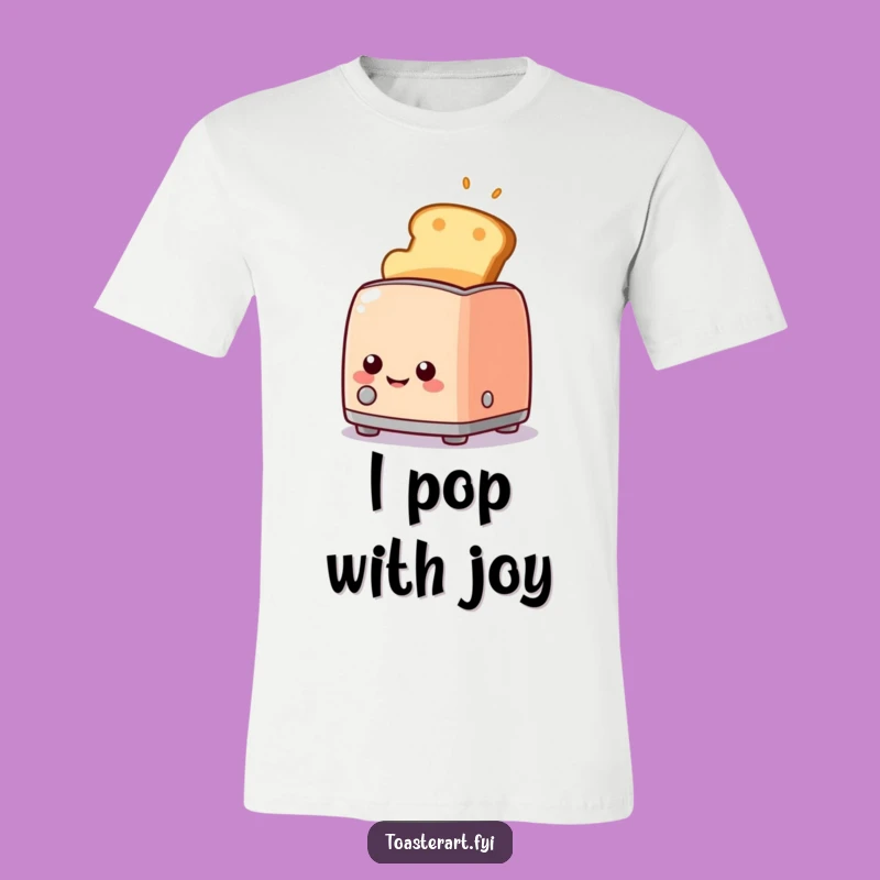 Funny Toaster T-Shirt, Golden Toast Smile, Breakfast Humor Apparel