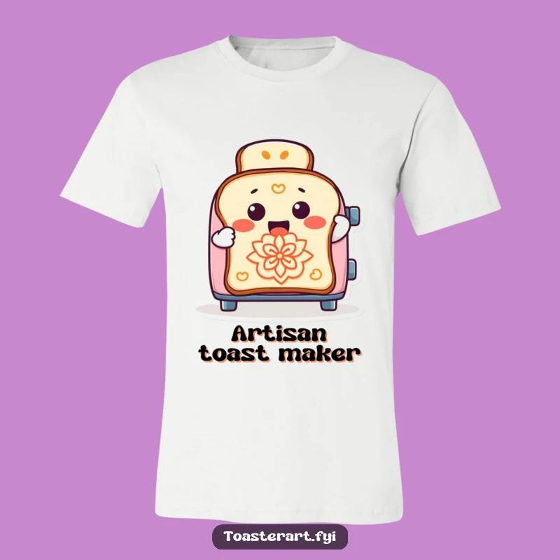 Funny Toaster Toast Designer Tee: Comedic Kitchen Apparel for Humor Lovers