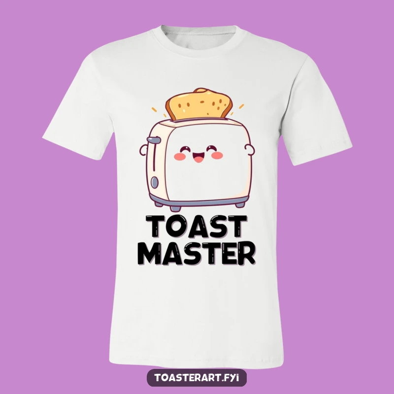 Funny Toaster Toast T-Shirt - Cheerful Character with Perfect Toast Apparel Gift