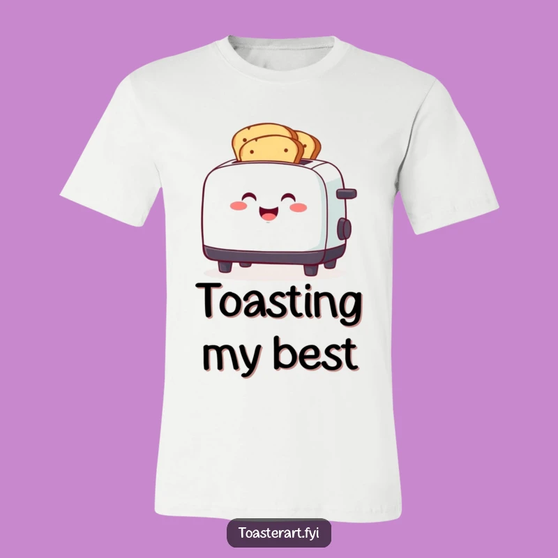 Funny Toaster Toasting Bread T-Shirt: Humorous Breakfast Apparel Gift