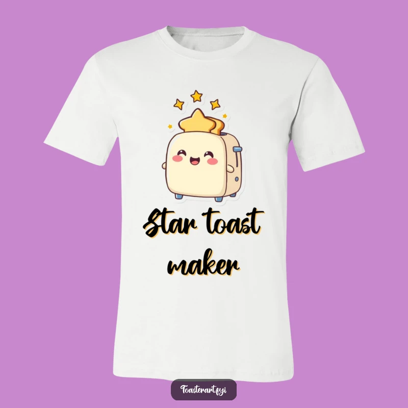 Funny Star Toast Toaster T-Shirt: Joyful Design, Ideal Humorous Apparel Gift