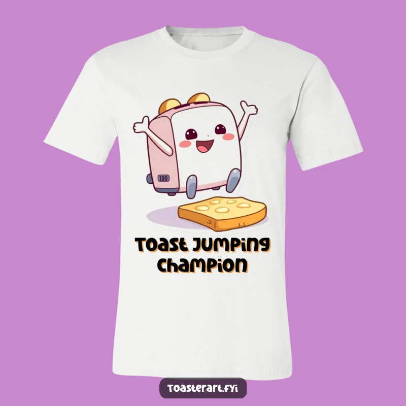 Funny Toaster Joy T-Shirt: Leaping Toast Fun, Ideal Humorous Apparel Gift