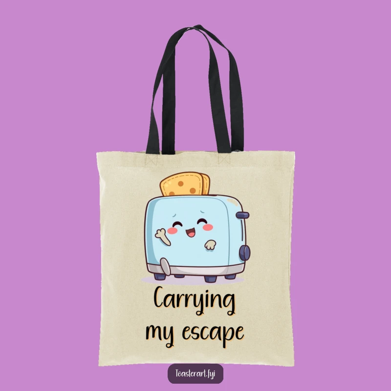 Funny Crumb Escape Tote Bag: Carry Your Morning Mayhem