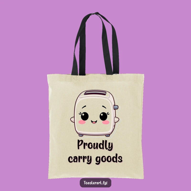 Funny Proud Toaster Tote Bag: Accomplishment Carrier, Practical Funny Gift