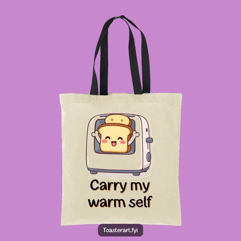 Funny Toast Wave Tote Bag - Carry Your Cheer Everywhere