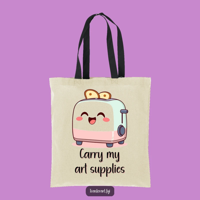 Funny Toaster Art Tote Bag - Giggle-Inducing Accessory for All