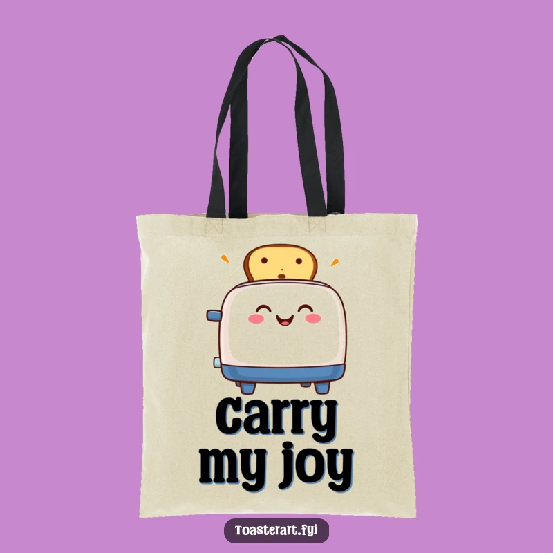 Funny Toaster Toast Tote Bag: Carry Your Goods with Hilarious Pop-Up Excitement!